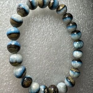 Rare Very Blue 8MM Nakaurite Natural Crystal Bracelet